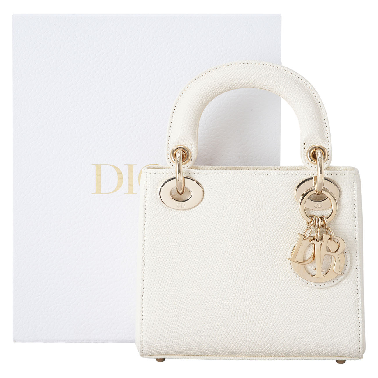 CHRISTIAN DIOR(USED)디올 레이디디올 미니 리자드